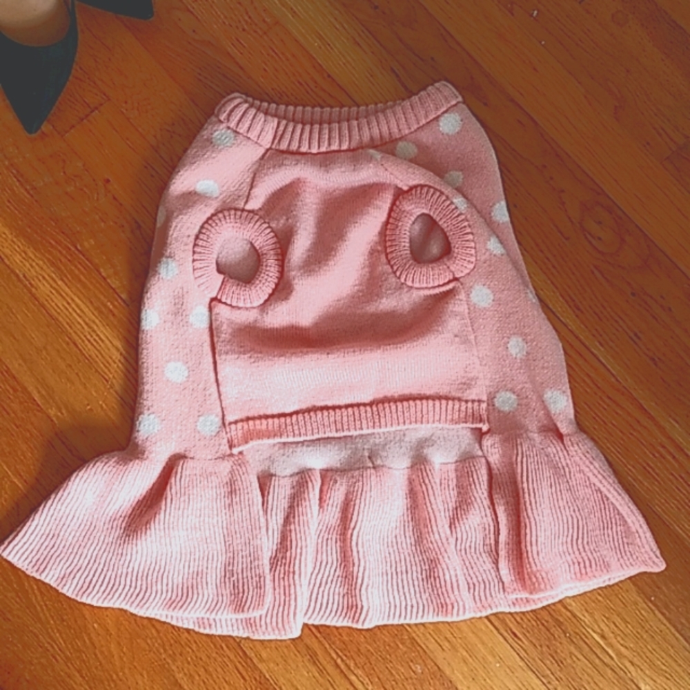 Dog sweater dress XL